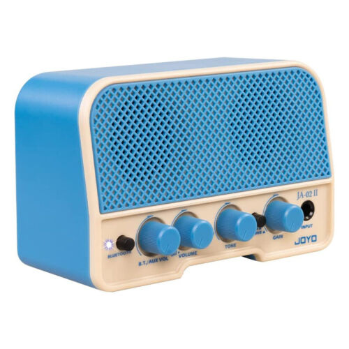NEW JOYO JA-02 II Practice Guitar Amp 5W Rechargeable With Bluetooth - Blue - Picture 1 of 7
