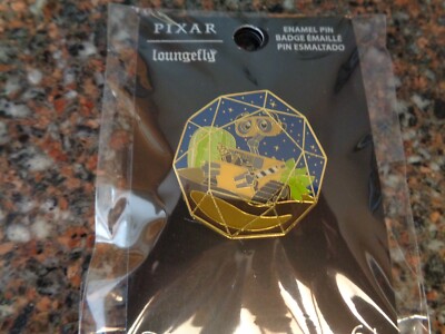 Loungefly Disney Pixar WALL-E Terrarium Enamel Pin Gold Rimmed Metal Brand New