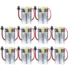 10PCS ER17500V/3.6V Battery 3.6V 2700MAh Replacement Battery for Toshiba