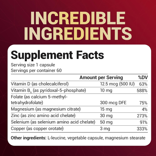 Dr. Berg Zinc 30Mg, with Magnesium, Vitamin D3, Selenium, & Copper, 60 Capsules - Picture 7 of 9