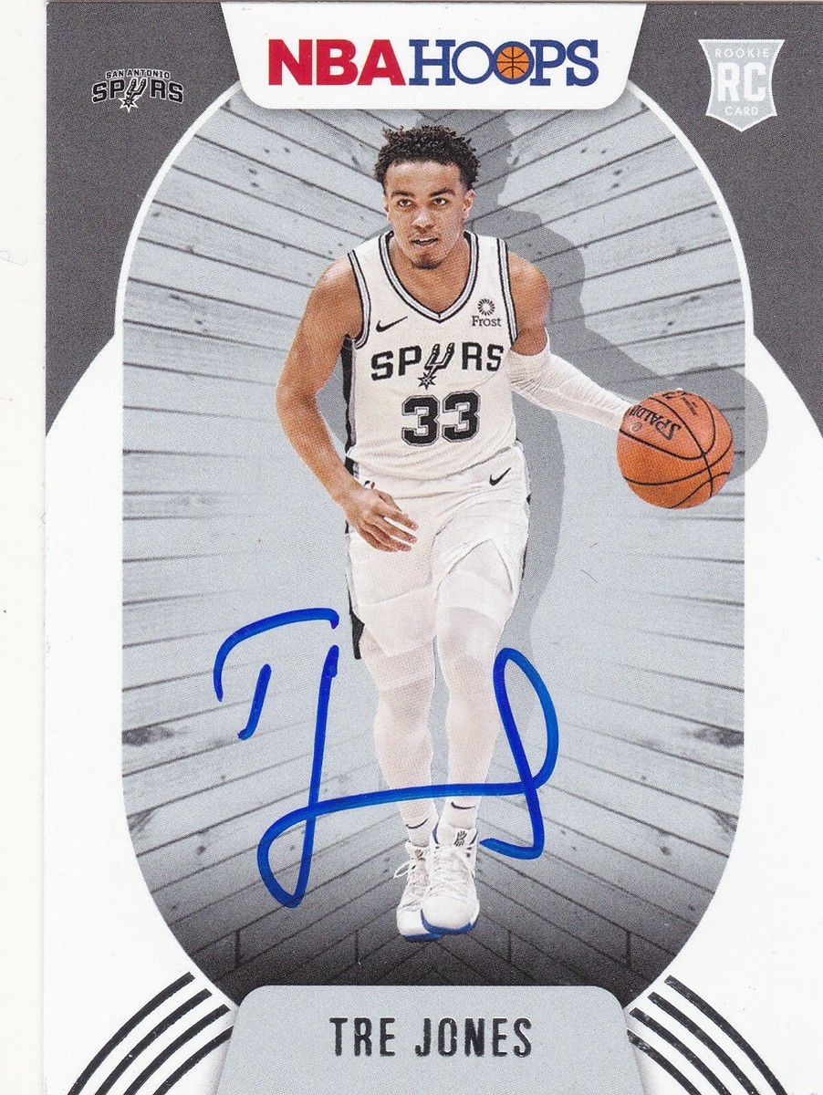 TRE JONES SAN ANTONIO SPURS SIGNED ROOKIE CARD DUKE BLUE DEVILS