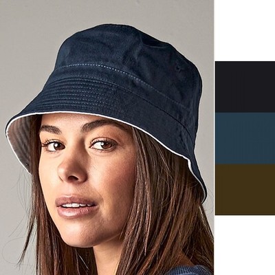 Beechfield Reversible Bucket Hat B686 Hut NEU