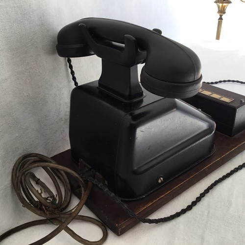 Haut-parleur de table historique Siemens Halske inducteur train téléphone OB 33 - Photo 4/6