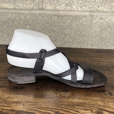 Officine Creative Womens Black Leather Italy Strap Sandals 