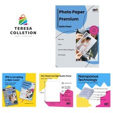 Satin Photo Paper 11x14 - 50 Pack, 255 gsm Instant Dry Water-Resistant
