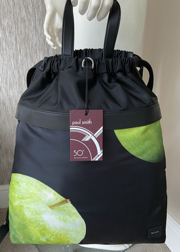 PAUL SMITH 50th ANNIVERSARY APPLE PRINT BACKPACK RUCKSACK RETAIL £375 BNWT - Imagen 3 de 12