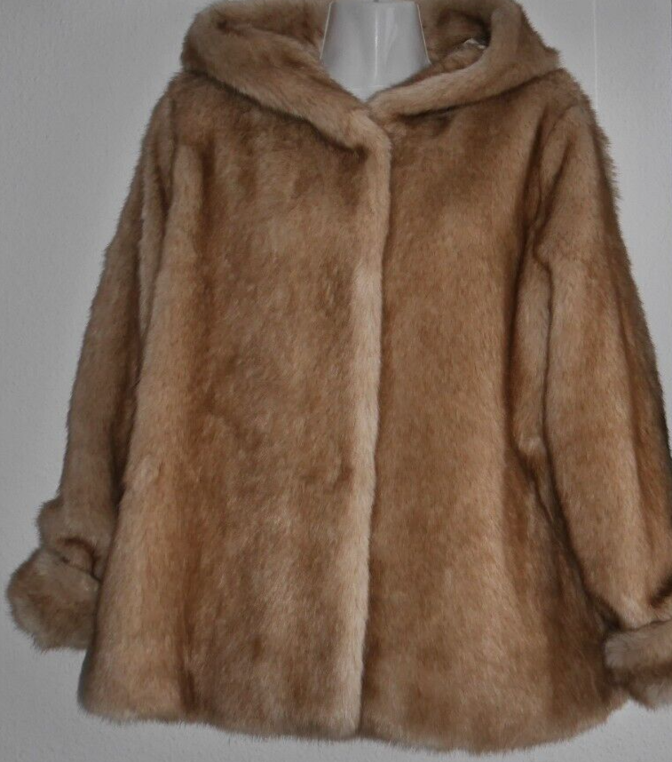 FOREVER 21 Damen Kunstfell Jacke,Mantel,Kunstpelz Winter Kunst Pelzjacke, XS-S