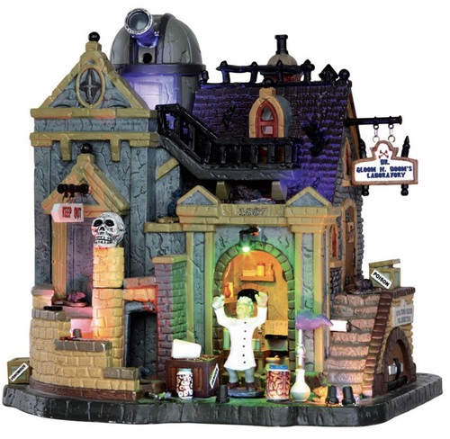 Lemax Spooky Town Halloween Village House Dr. Gloom N. Doom’s Laboratory NIB