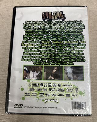 MAC DRE “FOR THE STREETS” DVD 2009 THIZZ NATION HYPHY HIP HOP RAP