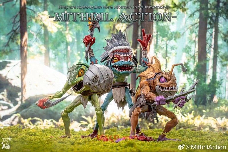 Mithril Action M-01, M-02, M-03 Murloc 3pcs/set 1/10 Scale Action