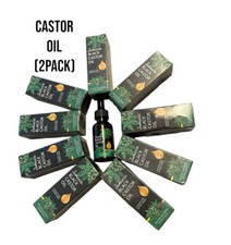 Castor Oil 100 Pure Cold Pressed For Hair Skin Eyelashes 2Pack 30ml
