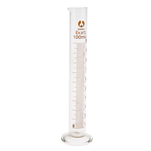 100-500ml Glass Measuring Graduated Cylinder Beaker Cup Laboratory Liquid Tub - Picture 2 of 7