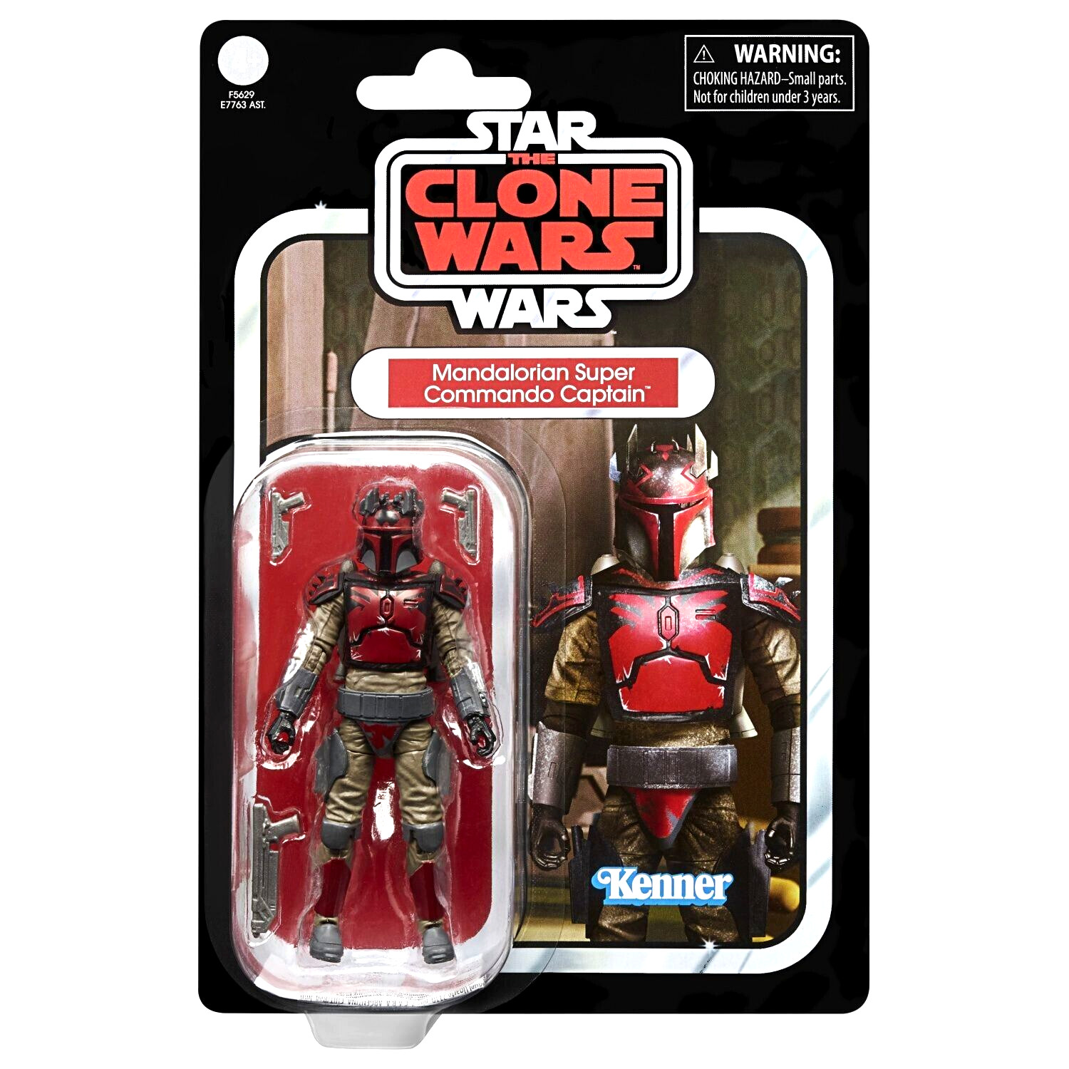 Figurine Super Commando Captain Clone Star Wars vintage Hasbro grise en plastique