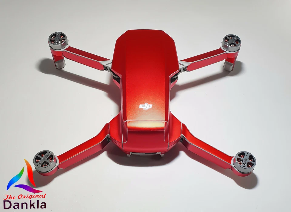 DJI MINI 2 - SKIN - CHROM ROT / CHROME RED - Decal - Wrap - Folie - Bild 3 von 4