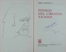 Ariel Canzani D. Poemas del Círculo Vicioso. 1º Ed 1970 SIGNED. Ricardo Carpani