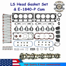 E1840P Sloppy Stage 2 Cam Camshaft Head Gasket Bolts Kit For Chevy LS LS1 .585"