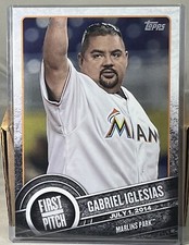2015 TOPPS FIRST PITCH BLACK 5X7 FP25 GABRIEL IGLESIAS FLUFFY MARLIN 40/199 Read