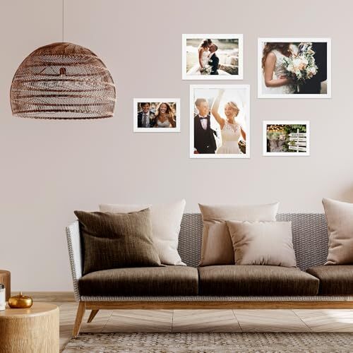 Picture Frames, 10 Pack Collage White Picture Frame Set for Wall Gallery - Picture 7 of 8