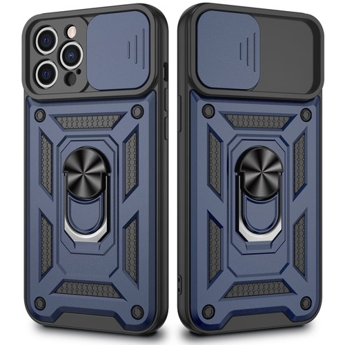 Hybrid Armor Ring Case For iPhone 16E 15 14 13 Pro Max SE XS 7 8 16+ Shockproof - Picture 34 of 57