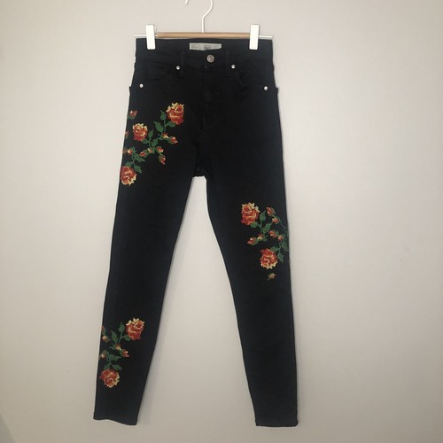 Topshop Moto Jamie Black Jeans With 