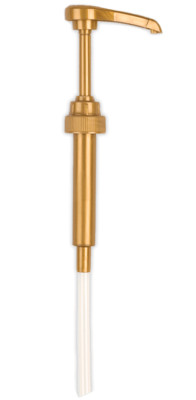 Gold Coffee Syrup Pump for 750 ml Bottles (Pack of 1) Fits Torani, and more