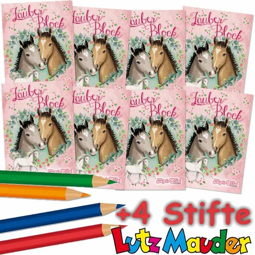 8 Zauberblöckchen + Stifte Malbuch Mitgebsel Kinder Kindergeburtstag Lutz Mauder - Bild 32 von 54