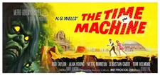 THE TIME MACHINE (1960) - huge 27"x58" billboard restored sci-fi movie poster!!