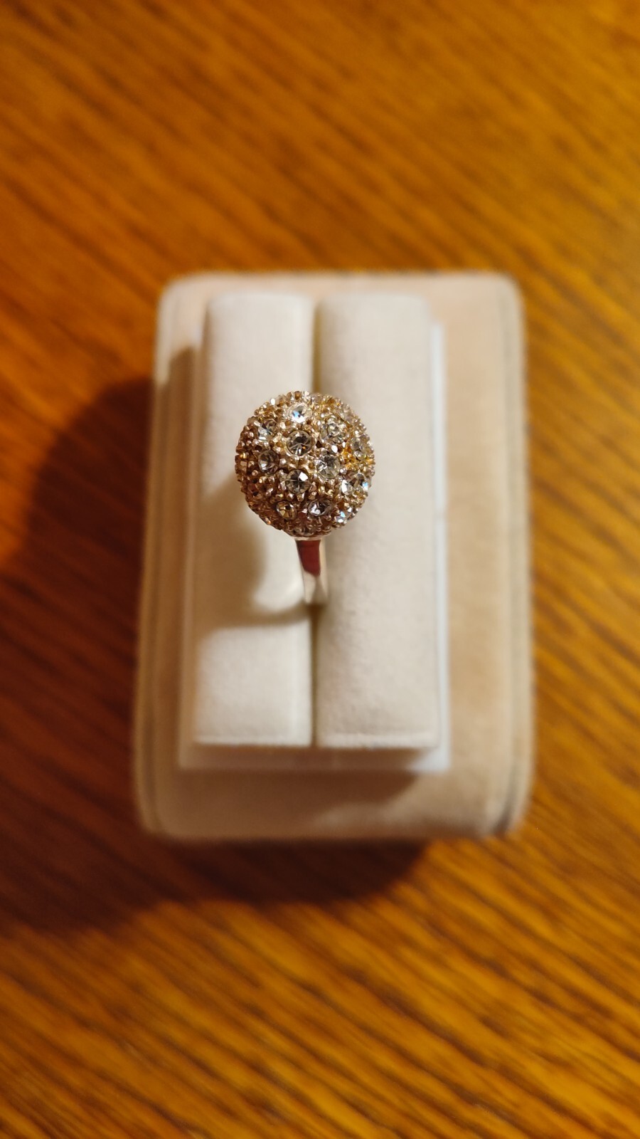 .925 Marked Silver Multi-Crystal Tiny Ball Cockta… - image 2