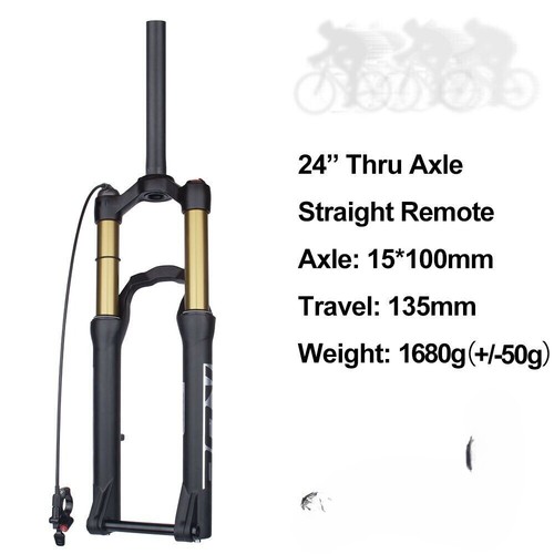 24inch Mtb Bicycle Fork Thru Axle 15*100mm Mountain Bike Straight Tube Fork  - Picture 24 of 24