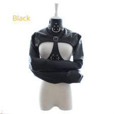 Sexy Lady Faux Leather Bondage Clothing Harness Crop Tops Erotic Costume Slim