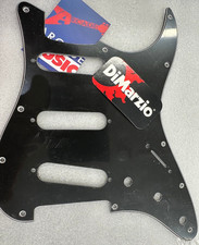 Dimarzio Schlagbrett 11 Loch f&uuml;r Strat schwarz wei&szlig; schwarz Laminat