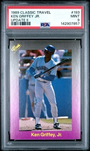 1989 Classic Travel Update II #193 KEN GRIFFEY JR. Rookie Card (RC) Mint PSA 9
