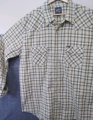 Southern Thread Men's Sz XXL Pearl Snap Western Rockabilly Cowboy Long Sleeve