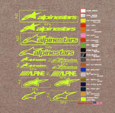 Motorcycle Moto Racing Alpine Sports Fairing Vinyl Decal Stickers Kits Diy 323
