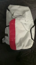 Nike ELITE Basketball Backpack White/Red BA6164-100 Unisex Adult