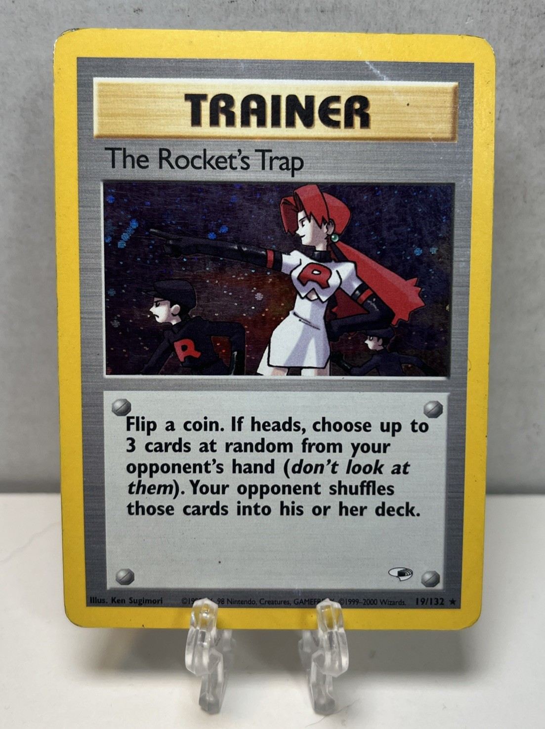 The Rocket’s Trap 19/132 Pokemon Gym Heroes Holo HP Pokemon TCG