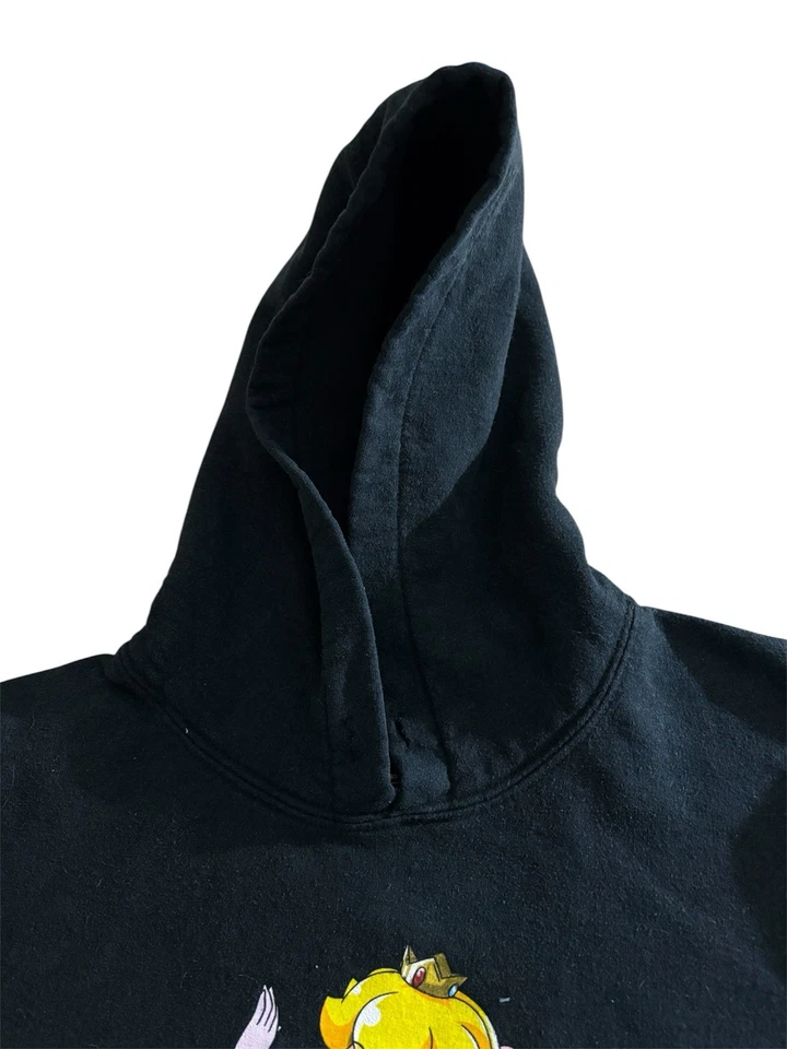 Sudadera con Capucha Hook Ups Skateboards Princesa Melocotón Gráfico Negro Talla M 23x26 Foto 3 de 4