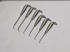 6 pcs. JARIT 240-195 240-196 400-293 & W. LORENZ 28-0622 Bone Hook (USED).