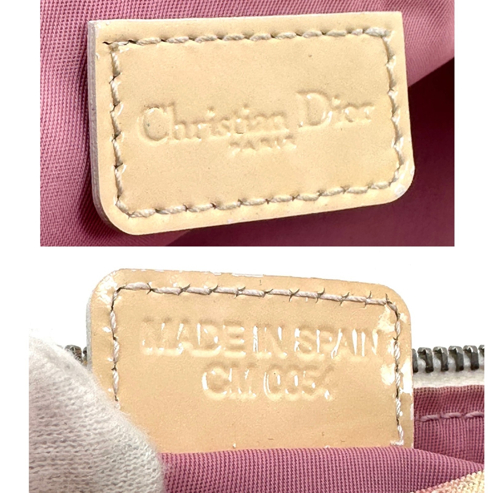 DIOR Pink Trotter Saddle Bag PVC Leather Purse Authentic thumbnail 23