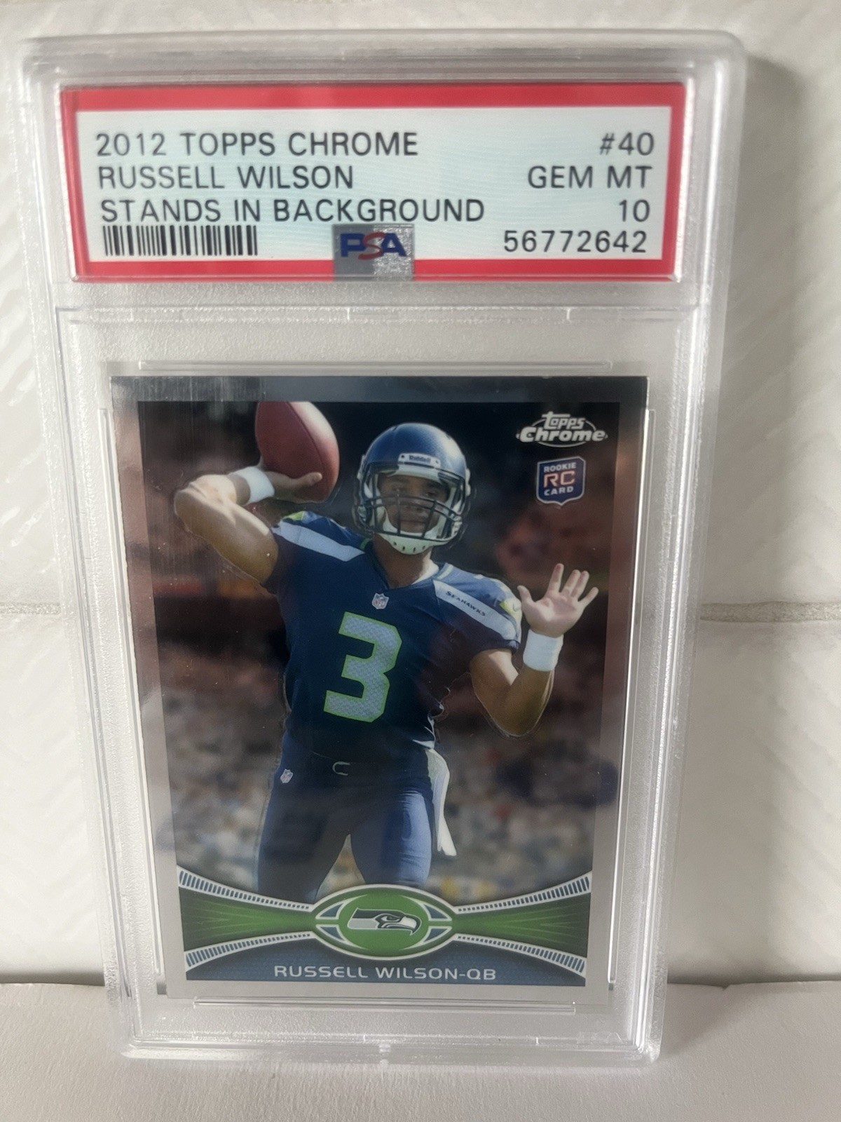 Russell Wilson Topps Chrome #40 Base
