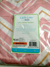 Microfiber Fitted Crib Sheet Set, Fits Standard Crib Mattress Chevron 2 Pk