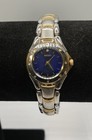 Women's Seiko Blue Dial Two Tone WR50m Quartz Stainless Steel 23mm Watch 56.7g — photo 1