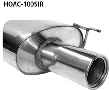 Bastuck Sportauspuff +VBR Honda Accord CN1 Diesel 100mm gerollt gerade