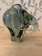 Gorgeous Heavy Handmade Ngwenya Glass Elephant Figurine/Paperweight Nearly 3kgs