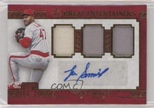 2016 Panini Pantheon The Great Entertainers Gold 16/25 Lee Smith Auto HOF 08dl