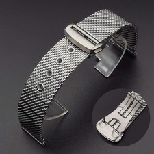 20mm 22mm Milanese Mesh Steel Watch Strap Stainless Universal Bracelet Band
