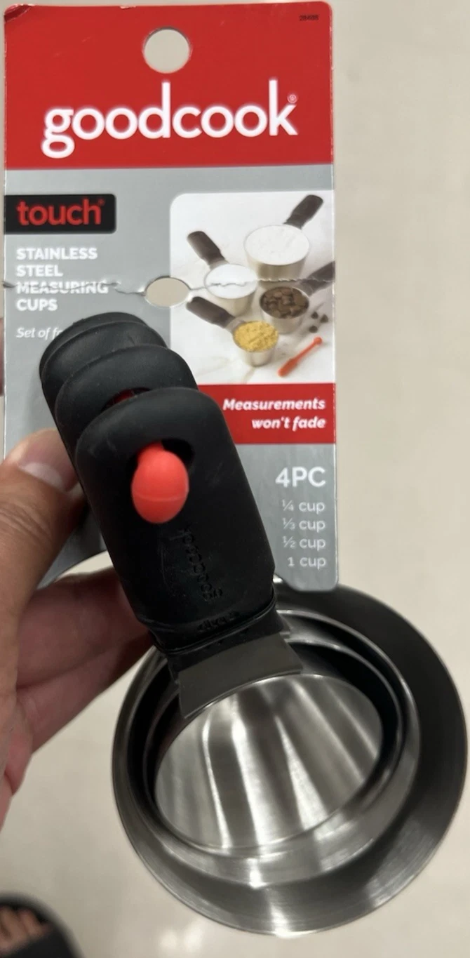 NWT Good Cook Touch Stainless Steel Measuring Cups & Spoons Set Kitchen Baking T
Opens in a new wind