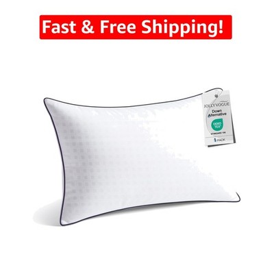 Versatile King Pillow for Side, Back & Stomach Sleepers - Durable Comfort