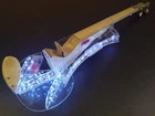 New! MAKOWSKI Summer Night LED acrylic/maple electric violin, HANDMADE in Poland