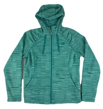 The North Face Women’s Large Novelty Mezzaluna Hoodie Kokomo Green Full Zip